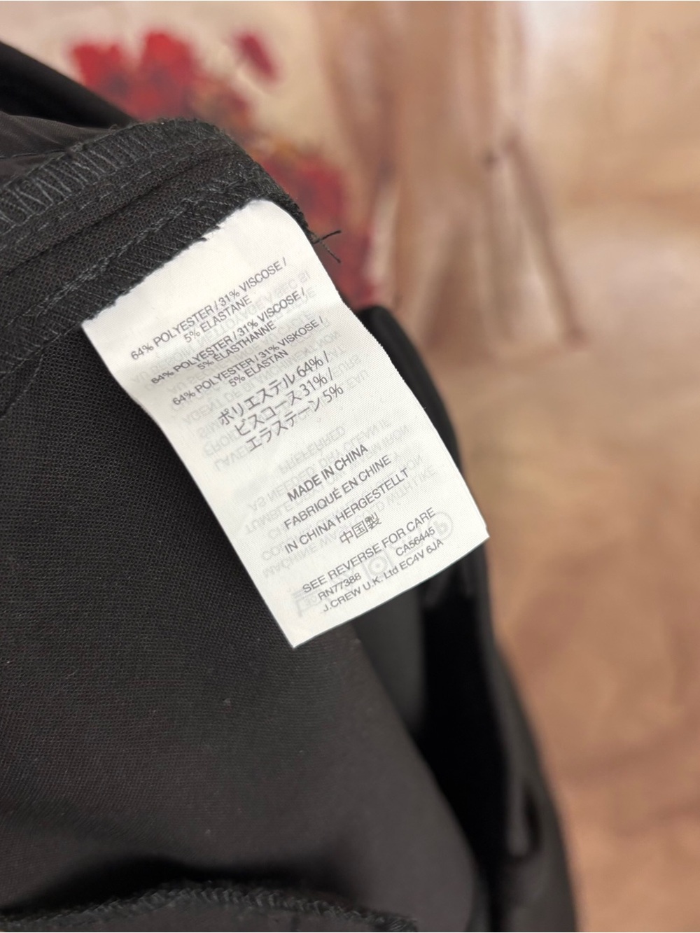 NEW J. Crew Black High-rise Cameron pant in four-season stretch - Picture 8 of 9